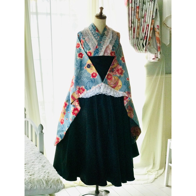 HIMAWARI着物ドレス袴&ミニフルセット