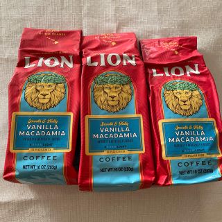 ライオン(LION)のハワイのライオンコーヒーバニラマカダミア3個セット(コーヒー)