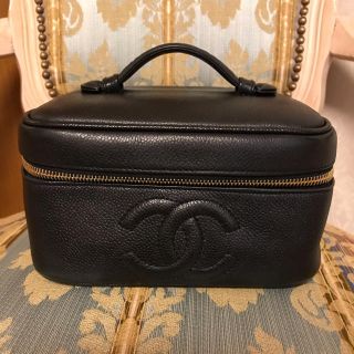 シャネル(CHANEL)の正規品　シャネル　ココマーク　バニティバッグ　キャビアスキン　(ハンドバッグ)