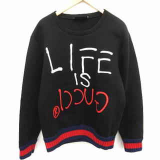 グッチ(Gucci)の【美品】グッチ GUCCI トレーナー ボンディング　Life is good(ニット/セーター)