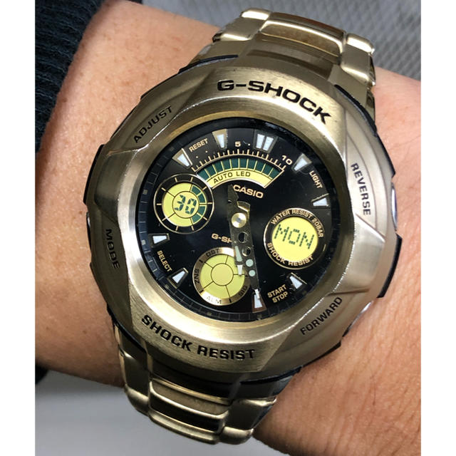 G-SHOCK/トレジャーゴールド/デジアナ/G-1800GD/メタルバンド/金