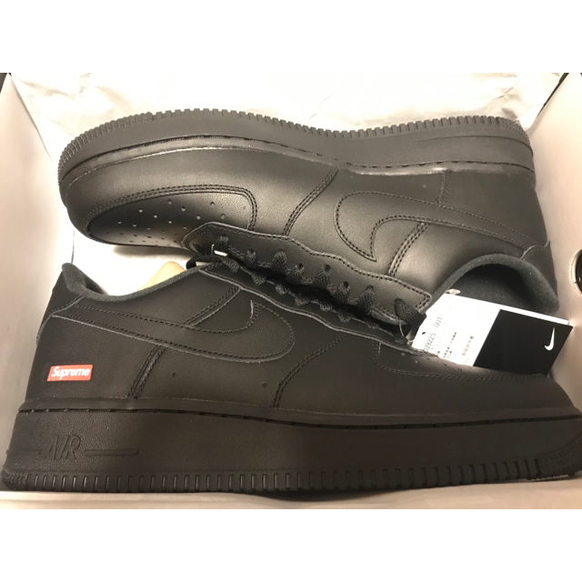 Nike Supreme x Air Force 1 Mid Box Logo - Triple Black for