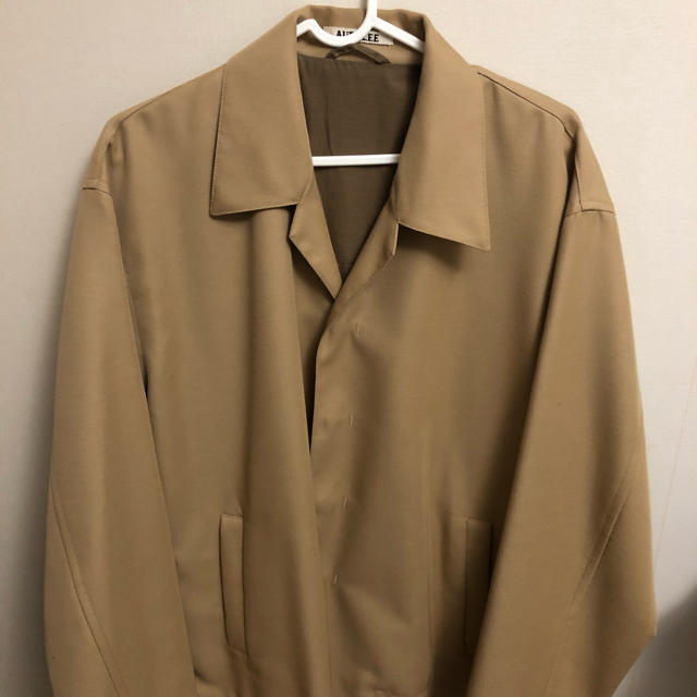 SUNSEA(サンシー)のサカナ様専用　AURALEE ウールカルゼ ブルゾン 3  ベージュ メンズのジャケット/アウター(ブルゾン)の商品写真