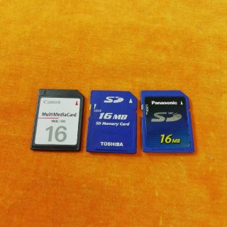 パナソニック(Panasonic)のSDカード 16MB 3枚組(PC周辺機器)