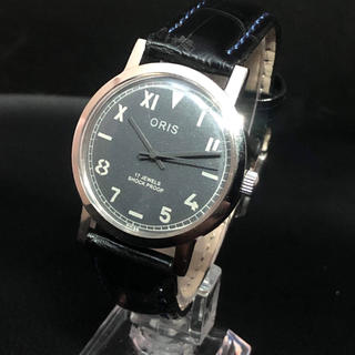 オリス(ORIS)の美品1980'sオリスORISヴィンテージメンズ腕時計SWISS17石激レア(腕時計(アナログ))