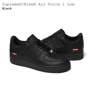 シュプリーム(Supreme)のSupreme Nike AirForce1 Low black(スニーカー)