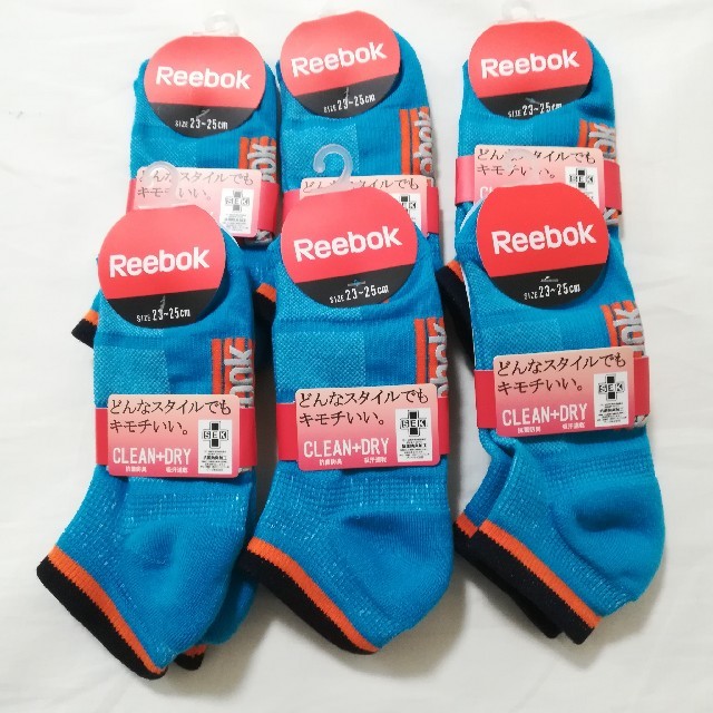 Reebok(リーボック)の6足 グンゼ リーボック スニーカーソックス 靴下 レディース レディースのレッグウェア(ソックス)の商品写真