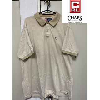 チャップス(CHAPS)のCHAPS Ralph Lauren ボーダーポロシャツ XL サイズ メンズ(ポロシャツ)