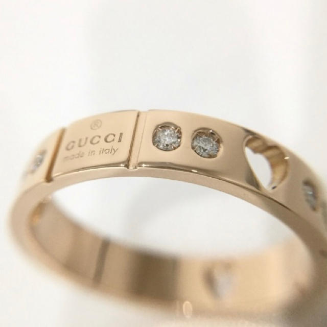 GUCCI グッチ アイコンリング ダイヤモンド ハート 指輪 - 1