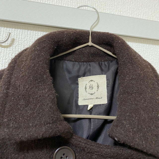 SM2(サマンサモスモス)のピーコート　ブラウン レディースのジャケット/アウター(ロングコート)の商品写真