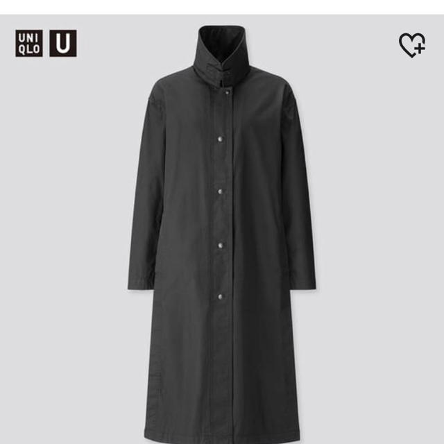 UNIQLO(ユニクロ)のUNIQLO U ライトロングコート　ブラック レディースのジャケット/アウター(ロングコート)の商品写真