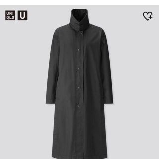 ユニクロ(UNIQLO)のUNIQLO U ライトロングコート　ブラック(ロングコート)