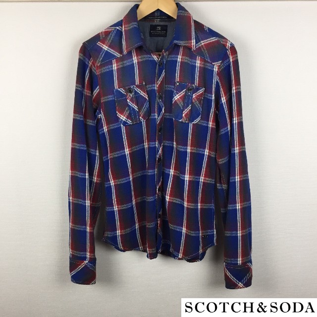 SCOTCH & SODA(スコッチアンドソーダ)の美品 スコッチ&ソーダ 長袖シャツ 厚手 サイズS メンズのトップス(シャツ)の商品写真