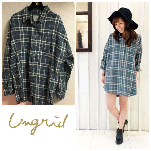 Ungrid(アングリッド)のungrid 今季 チェックシャツ レディースのトップス(シャツ/ブラウス(長袖/七分))の商品写真