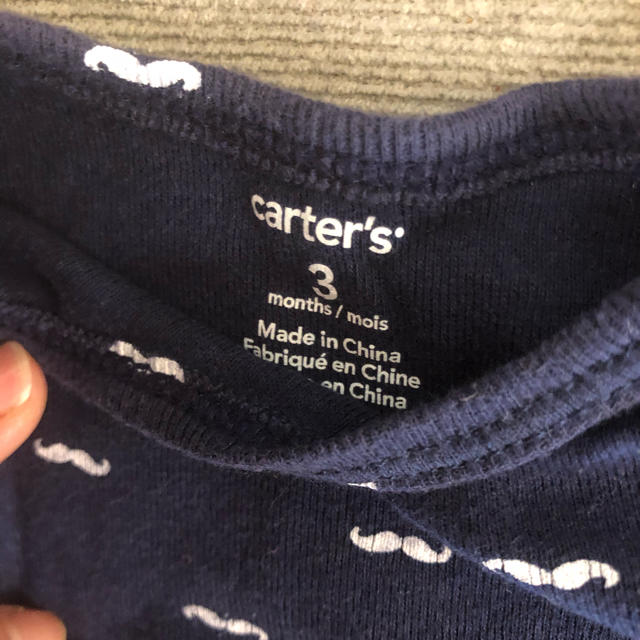 carter's(カーターズ)のカーターズ　ロンパース　肌着　コットン100 3M用 キッズ/ベビー/マタニティのベビー服(~85cm)(ロンパース)の商品写真