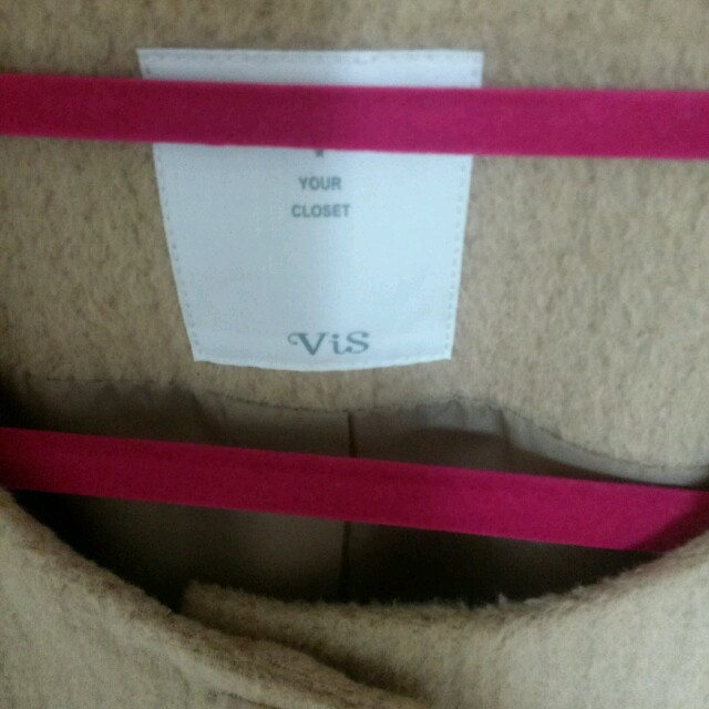 ViS(ヴィス)のViS ノーカラー  コート レディースのジャケット/アウター(ロングコート)の商品写真