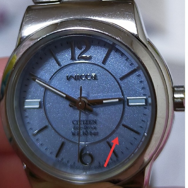 CITIZEN(シチズン)の【傷アリ】Wicca  腕時計  レディース  ウィッカ  水色 CITIZEN レディースのファッション小物(腕時計)の商品写真