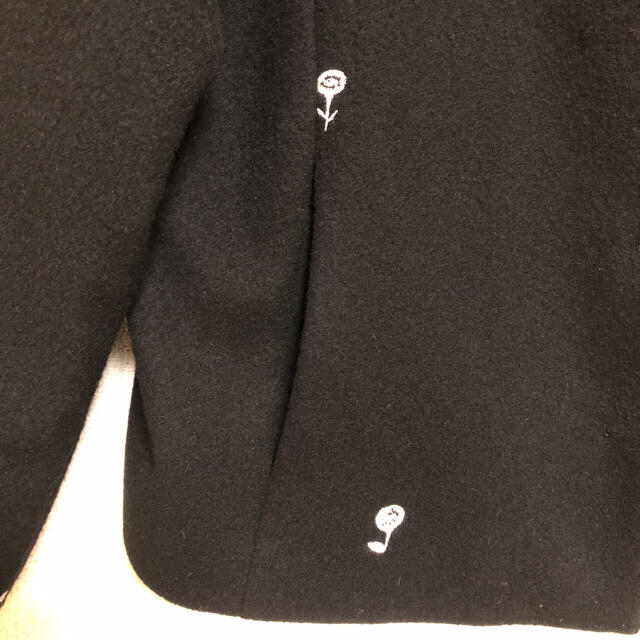 YAECA(ヤエカ)のatelier naruse/ 刺繍 ウール ノーカラージャケット レディースのジャケット/アウター(ノーカラージャケット)の商品写真