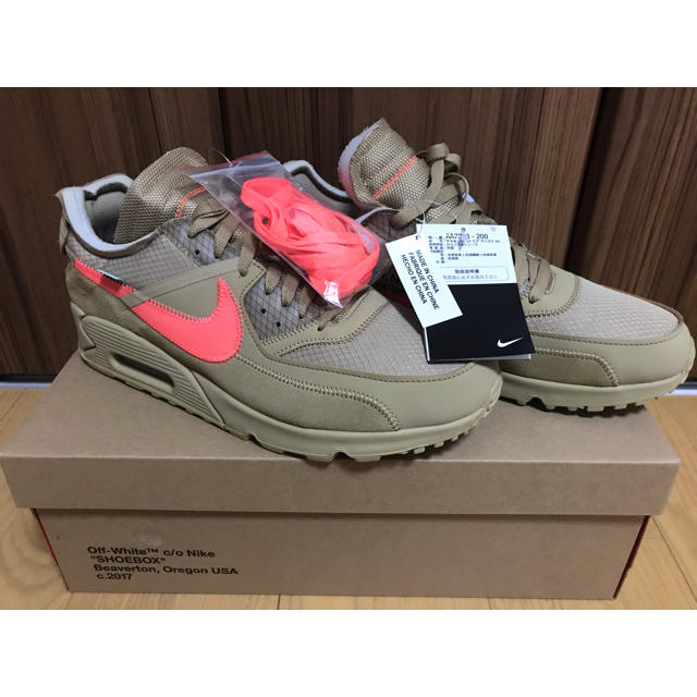 新品未使用THE10：NIKEAIRMAX90 OFF-WHITE30㎝US12