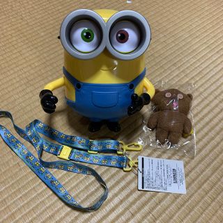 ミニオン(ミニオン)のミニオン　ポップコーンケース　USJ  こども　ボブのティム(キャラクターグッズ)