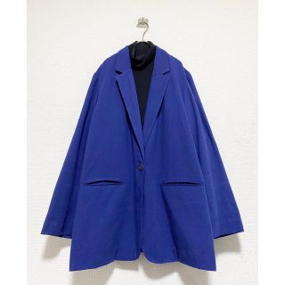 ヨウジヤマモト(Yohji Yamamoto)のvintage ヴィンテージ レトロ レーヨン ネイビー テーラードジャケット(テーラードジャケット)