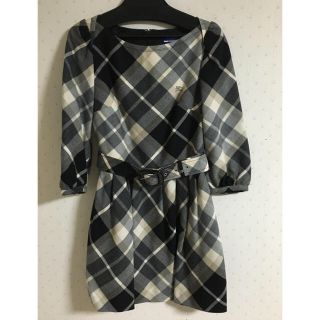 バーバリー(BURBERRY)のふく様専用 チェックワンピース(ミニワンピース)