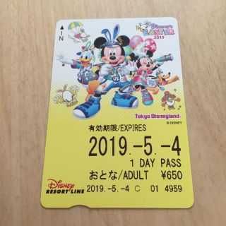 ディズニー(Disney)のリゾートライン 使用済み(遊園地/テーマパーク)