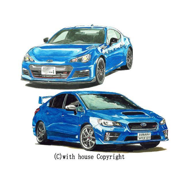 NC-423インプレッサWRX/BRZ限定版画 直筆サイン額装済●作家平右ヱ門 1