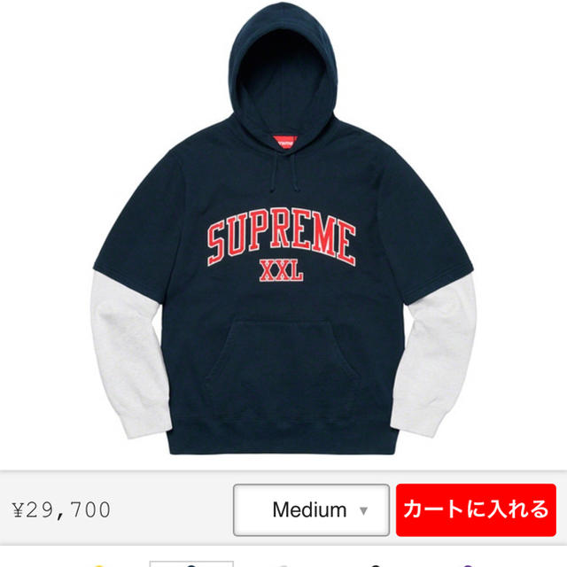 supreme XXL Hooded Sweatshirt Mサイズ