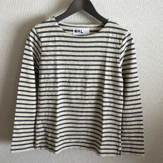 マーガレットハウエル(MARGARET HOWELL)のMHL．  エムエイチエル    ボーダーカットソー 長袖(カットソー(長袖/七分))