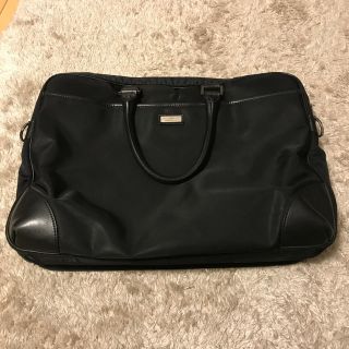 バーバリーブラックレーベル(BURBERRY BLACK LABEL)のBurberry バーバリー　ビジネスバッグ　黒ナイロン×レザー(ビジネスバッグ)