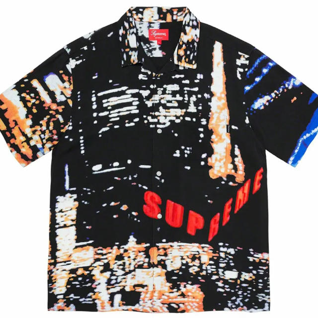 20ss Supreme City Lights Rayon Shirt L