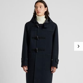 ユニクロ(UNIQLO)のUniqlo U(ユニクロユー)ブロックテックダッフルコートSサイズ　ネイビー(ダッフルコート)