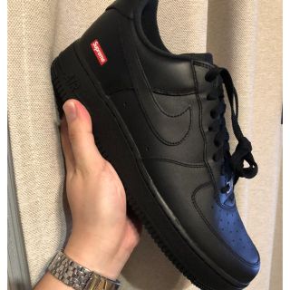 シュプリーム(Supreme)のsupreme×nike air force1 黒 28.5 10.5(スニーカー)