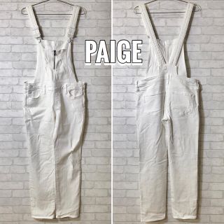 ドゥーズィエムクラス(DEUXIEME CLASSE)の【PAIGE】ペイジ オーバーオール デニムサロペット クラッシュ加工/Sサイズ(サロペット/オーバーオール)