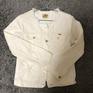 ラングラー(Wrangler)のwrangler ホワイトデニム　ジャケット(Gジャン/デニムジャケット)