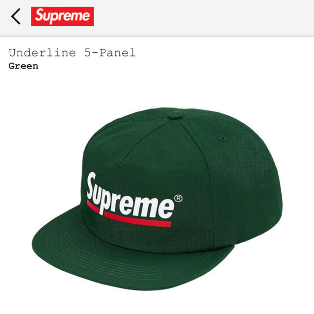 supreme underline 5-panel