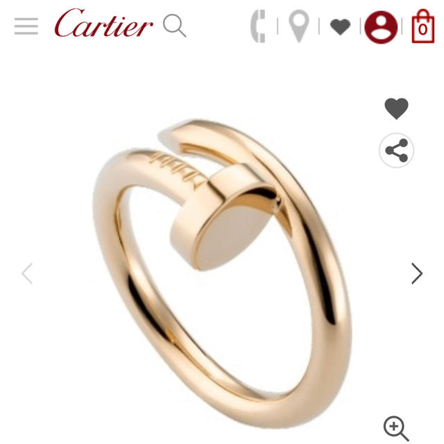Cartier(カルティエ)のカルティエ ジュスト Juste un clou ring レディースのアクセサリー(リング(指輪))の商品写真