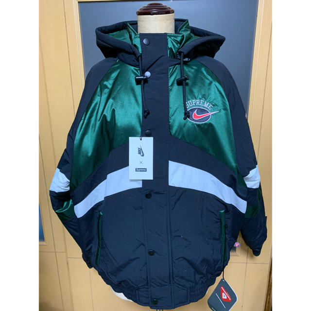 グリーンxブラックサイズsupreme Nike Hooded Sport Jacket