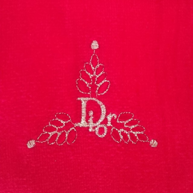 Dior(ディオール)のみゅう様専用  ディオール タオルハンカチ赤 レディースのファッション小物(ハンカチ)の商品写真