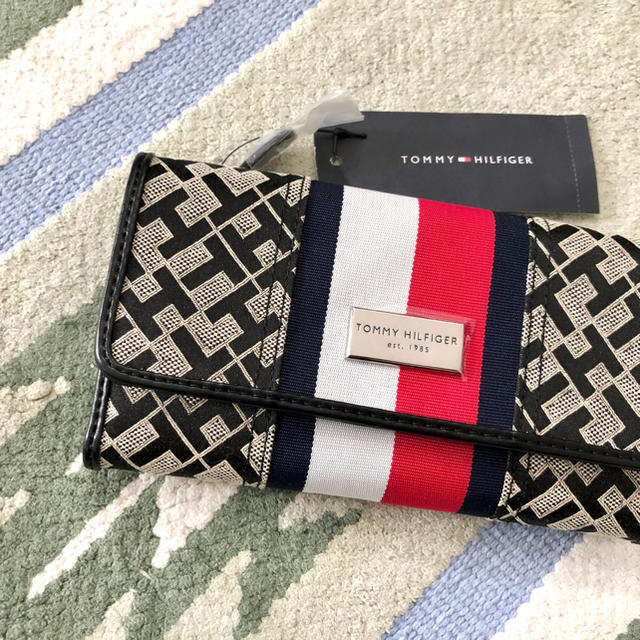 TOMMY HILFIGER(トミーヒルフィガー)の新品☆トミーヒルフィガー 長財布 モノトーン モノグラム メンズ レディース メンズのファッション小物(長財布)の商品写真