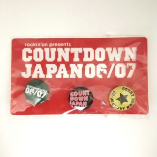 COUNTDOWN JAPAN 06/07 缶バッチ レア (ミュージシャン)