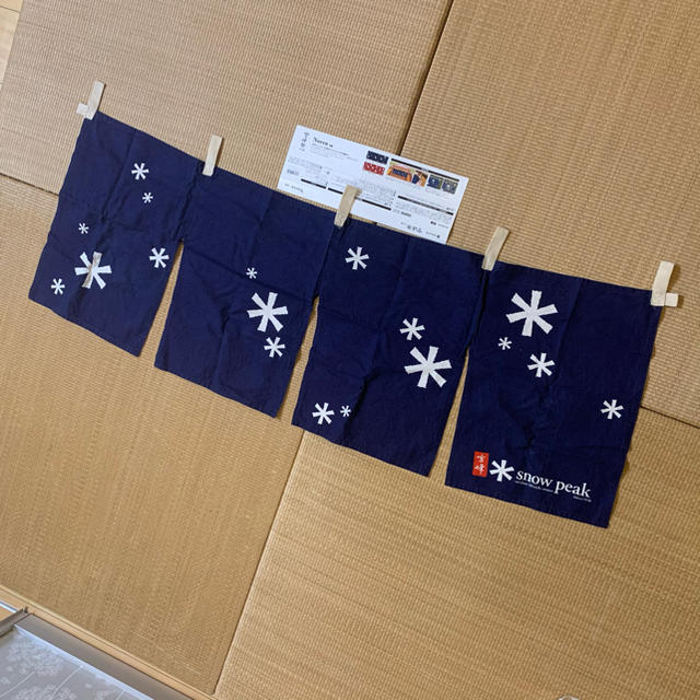 Snow Peak - *sp 雪峰祭2014春限定 暖簾 FES-040 snow crystalの Snow Peak - *sp 雪峰祭2014春限定 暖簾 FES-040 snow crystalの