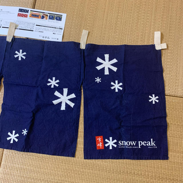Snow Peak - *sp 雪峰祭2014春限定 暖簾 FES-040 snow crystalの Snow Peak - *sp 雪峰祭2014春限定 暖簾 FES-040 snow crystalの