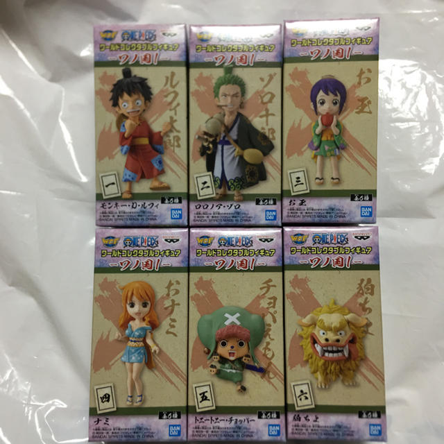 ワンピース ワールドコレクタブル フィギュア  ワノ国I 6種コンプセット