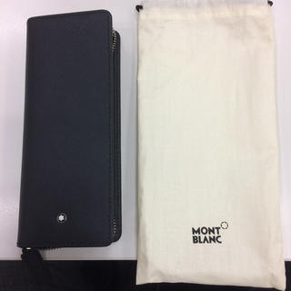 モンブラン(MONTBLANC)の[未使用品] MONTBLANC モンブラン ペンケース 黒 2本差し(ペンケース/筆箱)