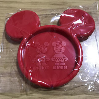 ディズニー(Disney)のコースター　ミッキー型(テーブル用品)