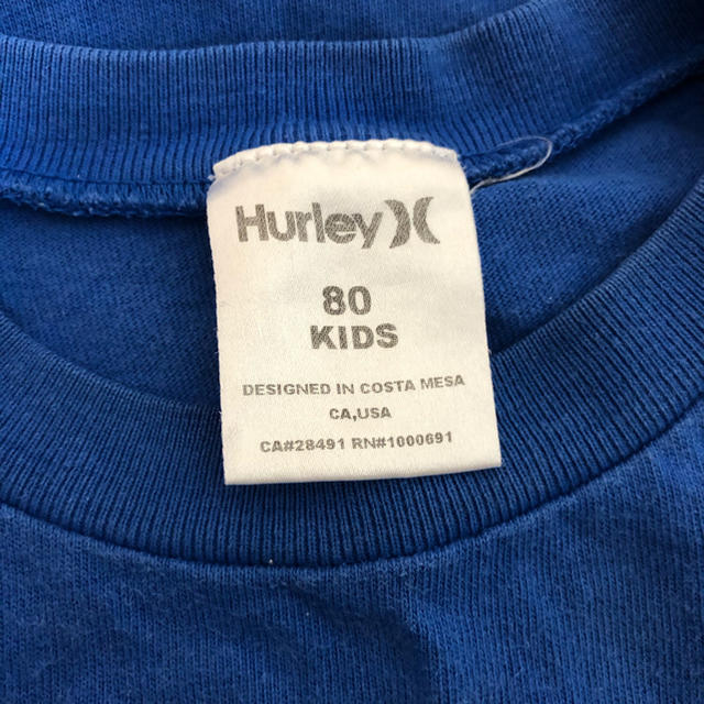 Hurley(ハーレー)の【値下】Hurley ロンパース　size80 キッズ/ベビー/マタニティのベビー服(~85cm)(ロンパース)の商品写真