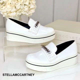 ステラマッカートニー(Stella McCartney)の1395 ステラマッカートニー ビンクス プラットフォーム ローファー 白(ローファー/革靴)