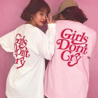 ジーディーシー(GDC)のGirls don’t cry pink ロンT 【Lサイズ】(Tシャツ/カットソー(七分/長袖))